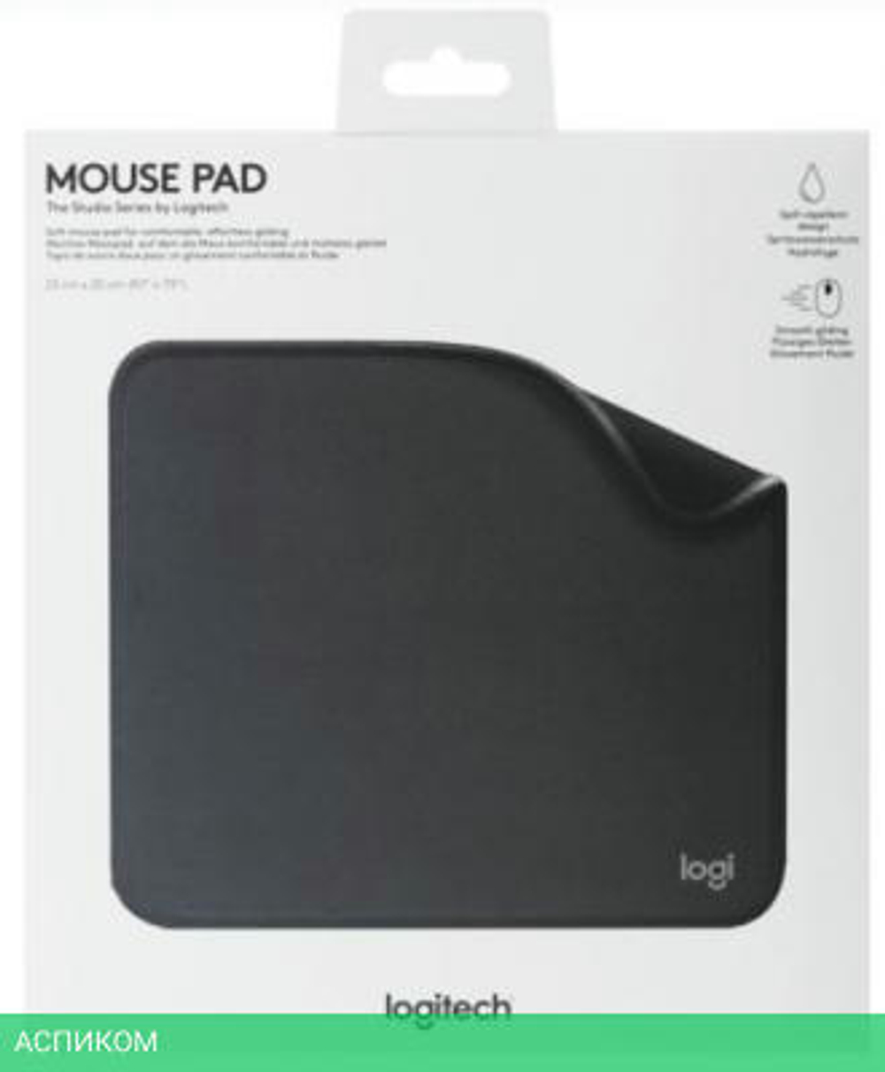 Коврик для мыши Logitech Mouse Pad Studio Series Graphite (956-000049)