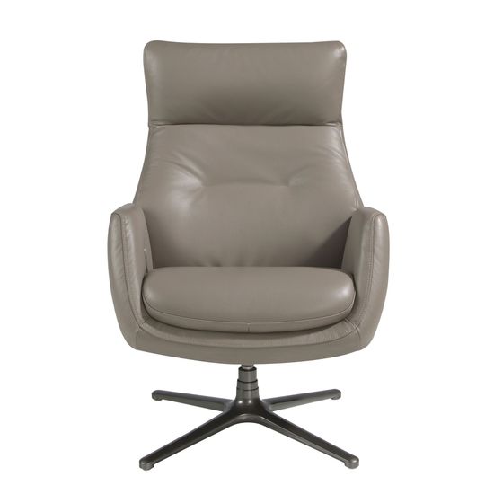 Вращающееся кресло 5092/KF-A001-M5655 кожаное с откидной спинкой Испания 