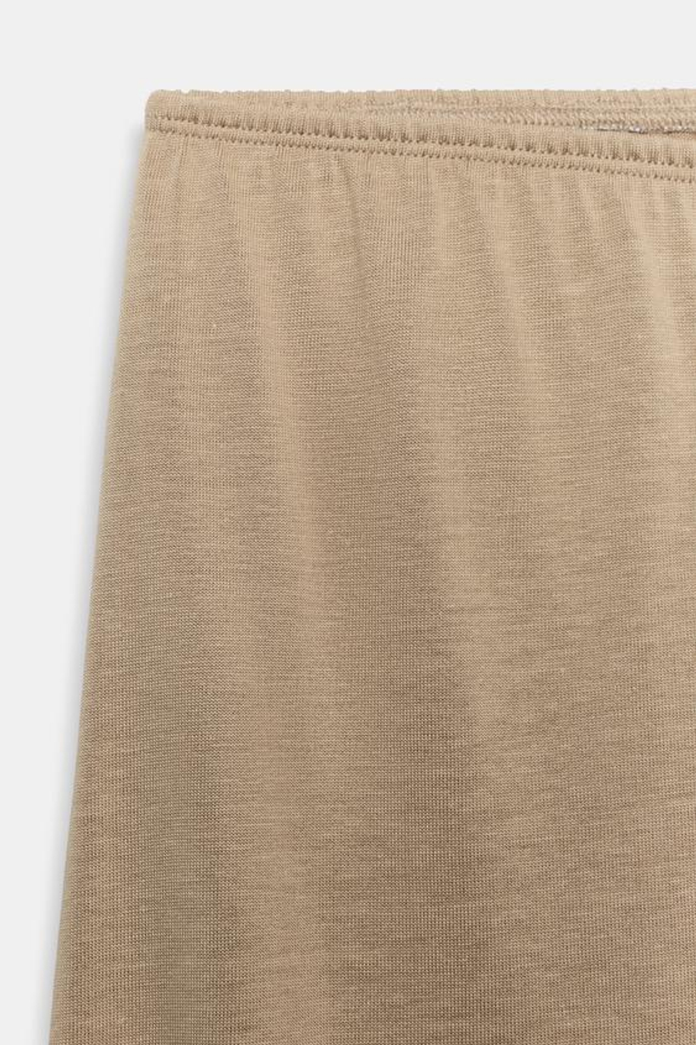 ZARA БРЮКИ ПРЯМОГО КРОЯ ИЗ ЛИОЦЕЛЛА, БЕЖЕВЫЙ