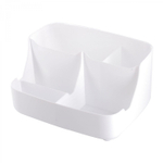 Подставка-органайзер д/канцтоваров, Alingar, пластик, прямоугольная, 20 см * 14 см, 5 отделений, белая