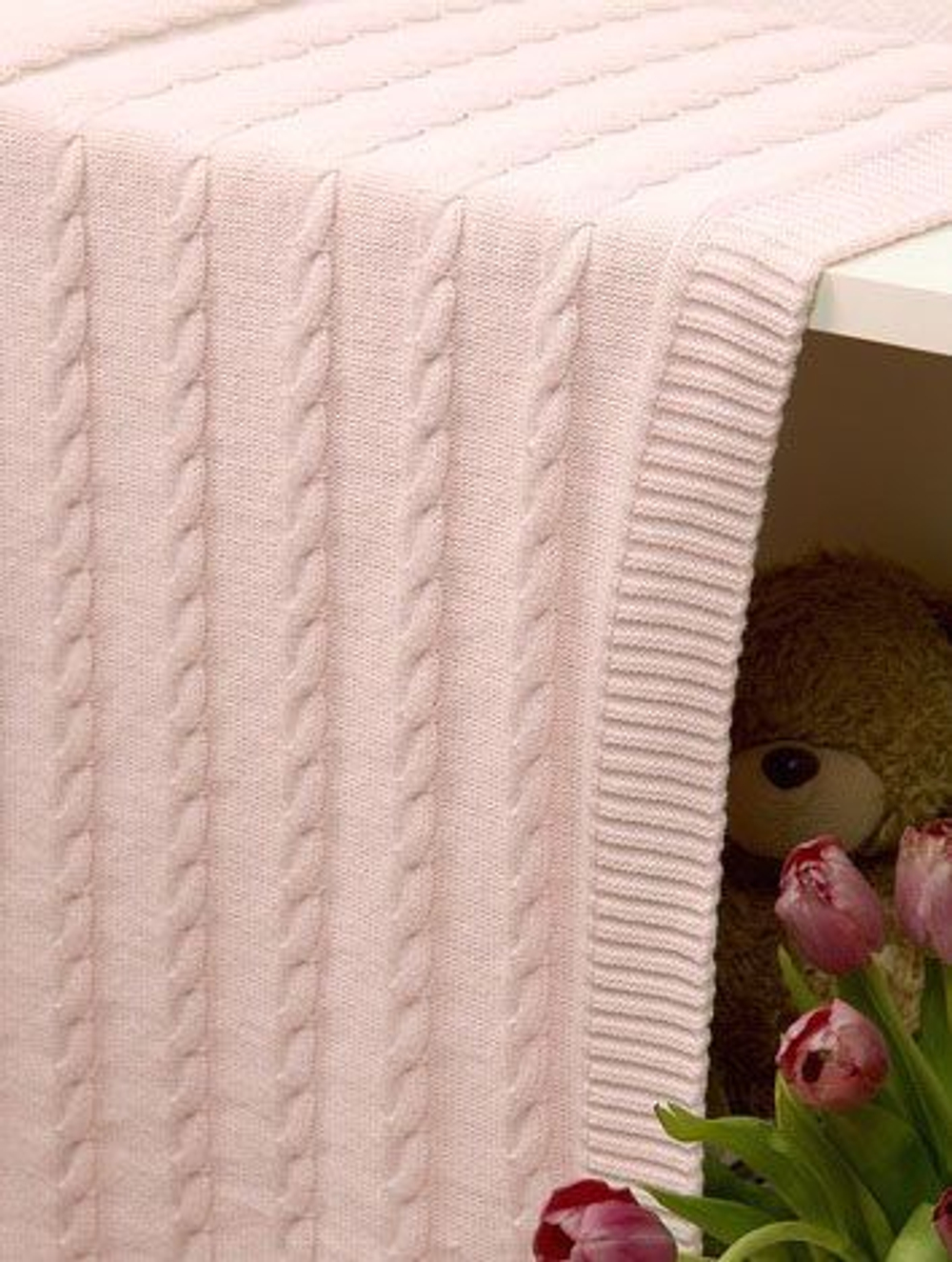 Элитный плед детский Imperio 93 розовый от Luxberry