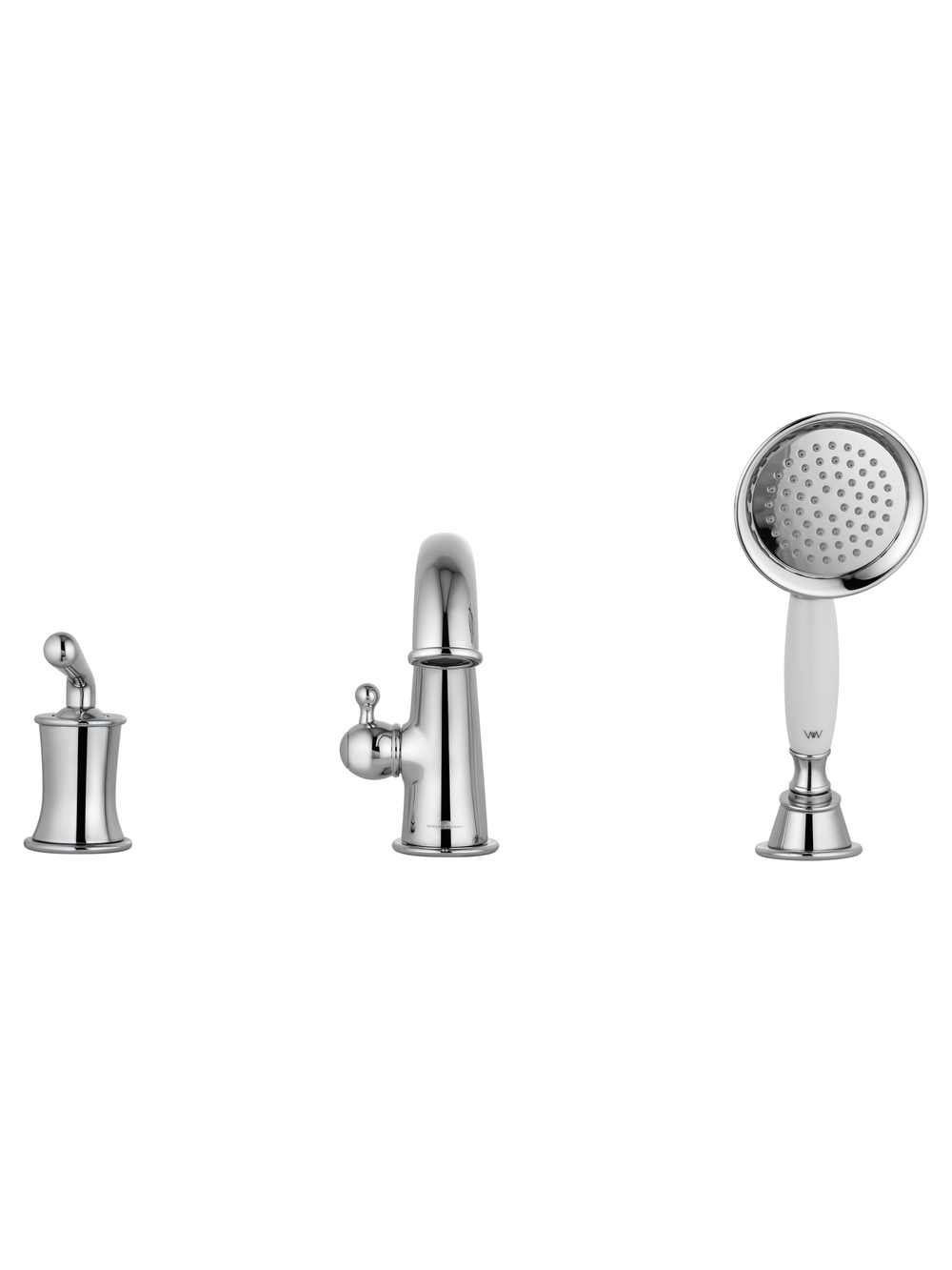 Смеситель на борт ванны WONZON & WOGHAND STEAM, Хром (WW-88659008-CR)