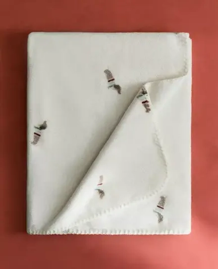 ZARA HOME ДЕТСКИЙ ФЛИСОВЫЙ ПЛЕД С ПРИНТОМ, РАЗНОЦВЕТНЫЙ