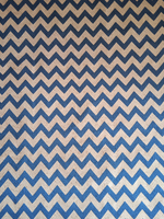 Покрывало гобеленовое Зигзаг синий 2-спальный (180х200)