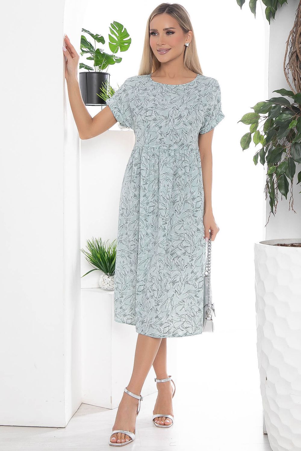 Платье Амината мятное П10211 LT Collection (Акция)