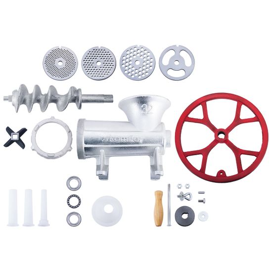 Мясорубка механическая чугунная Kamille KM-6526 со сменными насадками