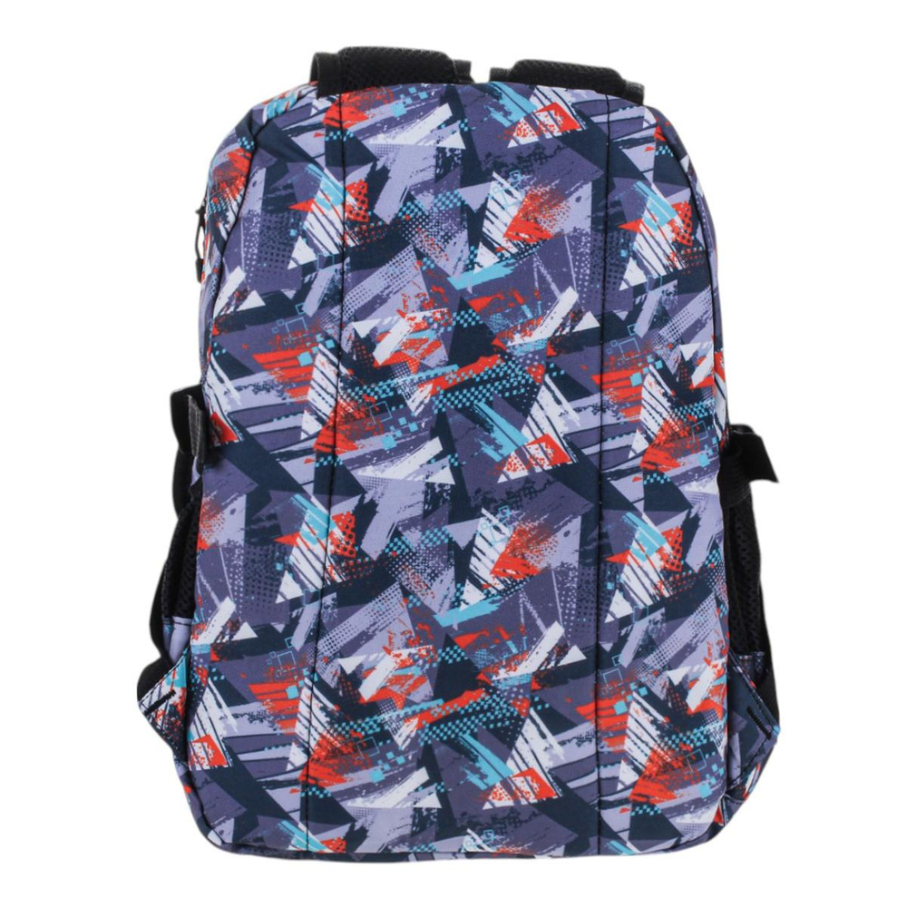 Рюкзак школьный 38*25*12см, серый, 2отдел+карман, 2бок.кармана