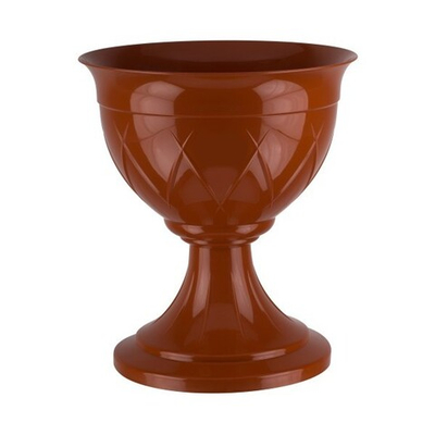 ГОРШОК "ЛИЛИЯ НА НОЖКЕ" 9 Л., ТЕРРАКОТОВЫЙ