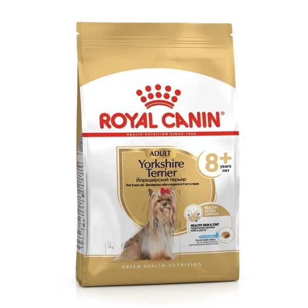 Сухой корм Royal Canin Yorkshire Terrier Adult 8+ для стареющих собак породы Йоркширский Терьер от 8 лет