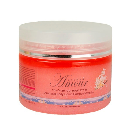 Скраб для тела ароматический Ваниль-Пачули Shemen Amour 400г