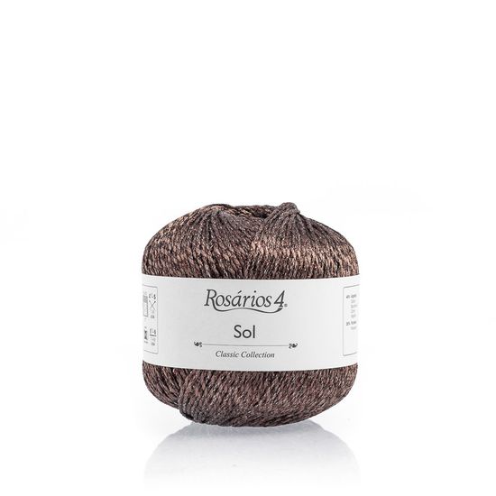 Пряжа ROSARIOS 4 Sol (44% хлопок, 35% полиэстер, 11% металлик, 10% полиамид)