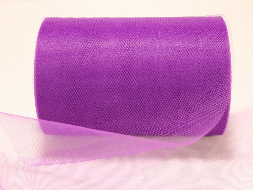 Фатин, средняя жесткость, ширина 15 см, бобина 100 ярдов, цвет: C27 темно-фиолетовый