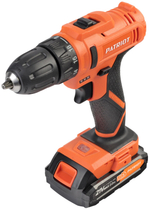 Дрель-шуруповерт акк.PATRIOT BR 189UES, две АКБ Li-Ion 18В, 2,0 Ач, 29Нм, кейс (180301549)