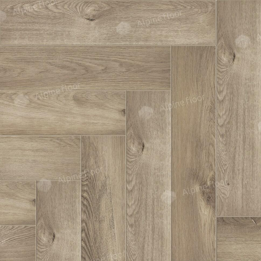 Каменно-полимерная плитка Alpine Floor Parquet Light Дуб натуральный отбеленный ЕСО 13-5