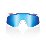 Спортивные очки 100% Speedcraft / TotalEnergies Team Matte White/ / Metallic Blue HiPER NL Mirror Lens