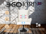 Дизайнерское массажное кресло EGO Lord Крем