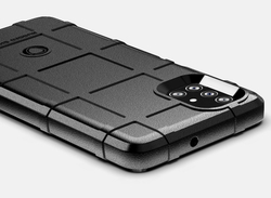 Ударопрочный чехол черного цвета на Samsung Galaxy M51, серия Armor от Caseport