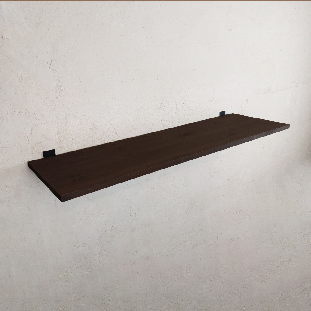 Настенные полки из натурального дерева в стиле Лофт