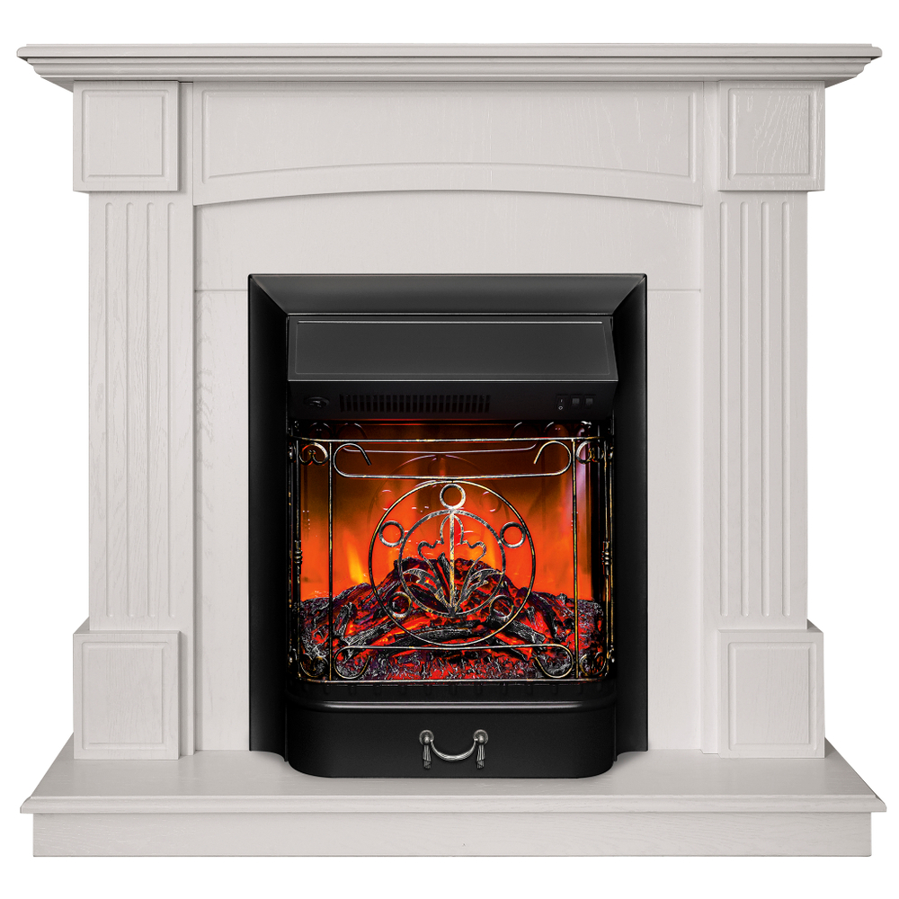 Каминокомплект Real Flame Andrea WT с очагом Majestic Lux Black (без пульта)