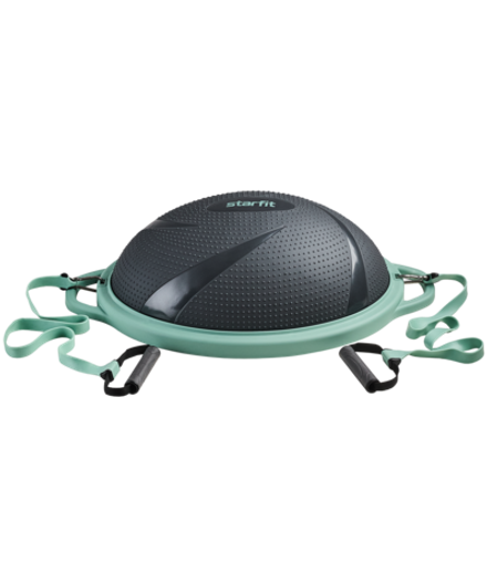 Полусфера "BOSU" GB-503 с эспандерами, с насосом, серый/зеленый