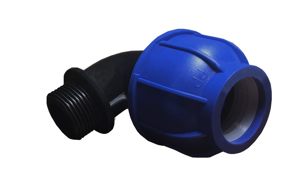 ПНД Колено ф 25 х 3/4"Н