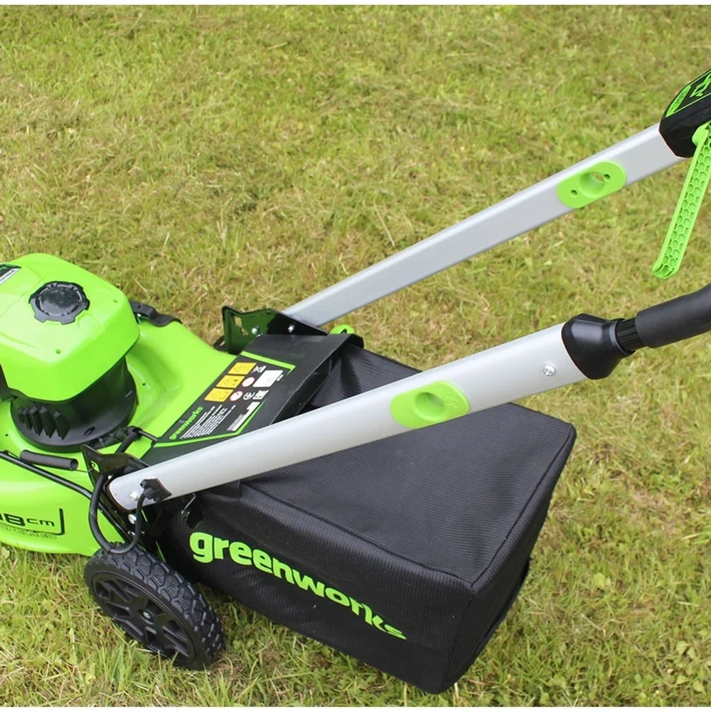 Аккумуляторная газонокосилка Greenworks GD40LM48SPK4 40В (1 x 4 Ач, ЗУ) нож 48 см, 2517407UB