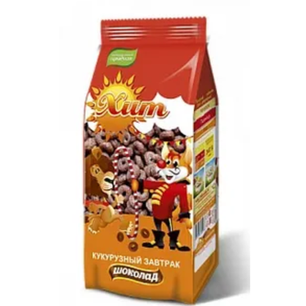 Завтрак Хит кукурузные колечки шоколад 200 гр