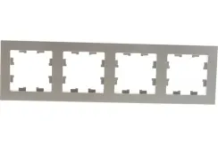 Рамка Systeme Electric ATLASDESIGN 4-постовая шампань 38169