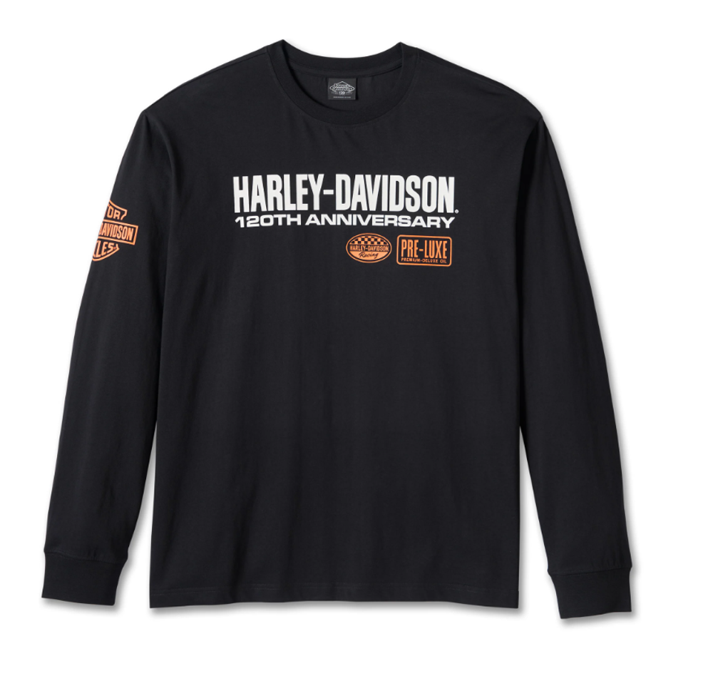 Мужской лонгслив Harley-Davidson® 120th Anniversary - Black Beauty
