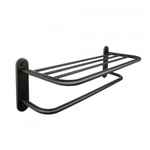 Полка для полотенец FIXSEN "HOTEL" черная, 66 см FX-31015В