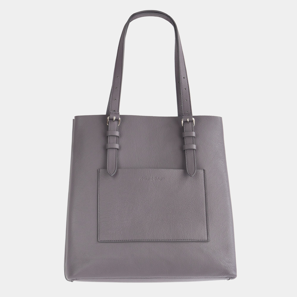 Сумка Shopper Vintage из кожи теленка, фиолетового цвета
