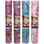 Коврик для йоги 6 мм 173х61 см «Свежесть ветра» PVC, микс принтов