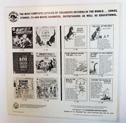 Винтажная виниловая пластинка LP Питер Пэн Peter Pan and Thumbelina Сказка На Английском Языке (USA 1968)