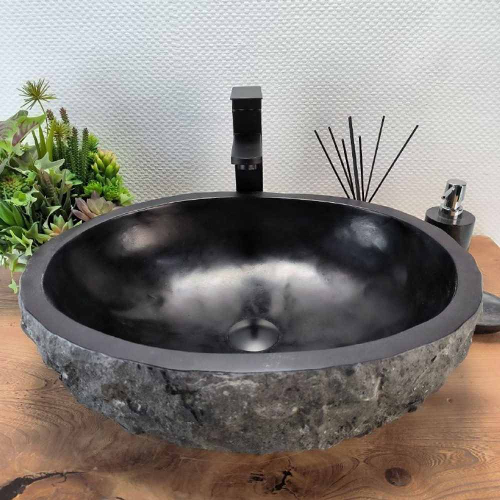 Раковина из андезита Erozy Black EA-62770 51*40*14 114