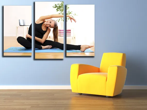 Модульная картина "Утренняя гимнастика"