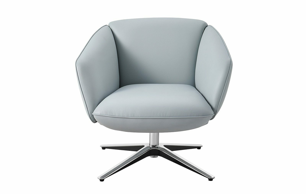 Кресло ZUCCA-R голубое LITCHI-#3