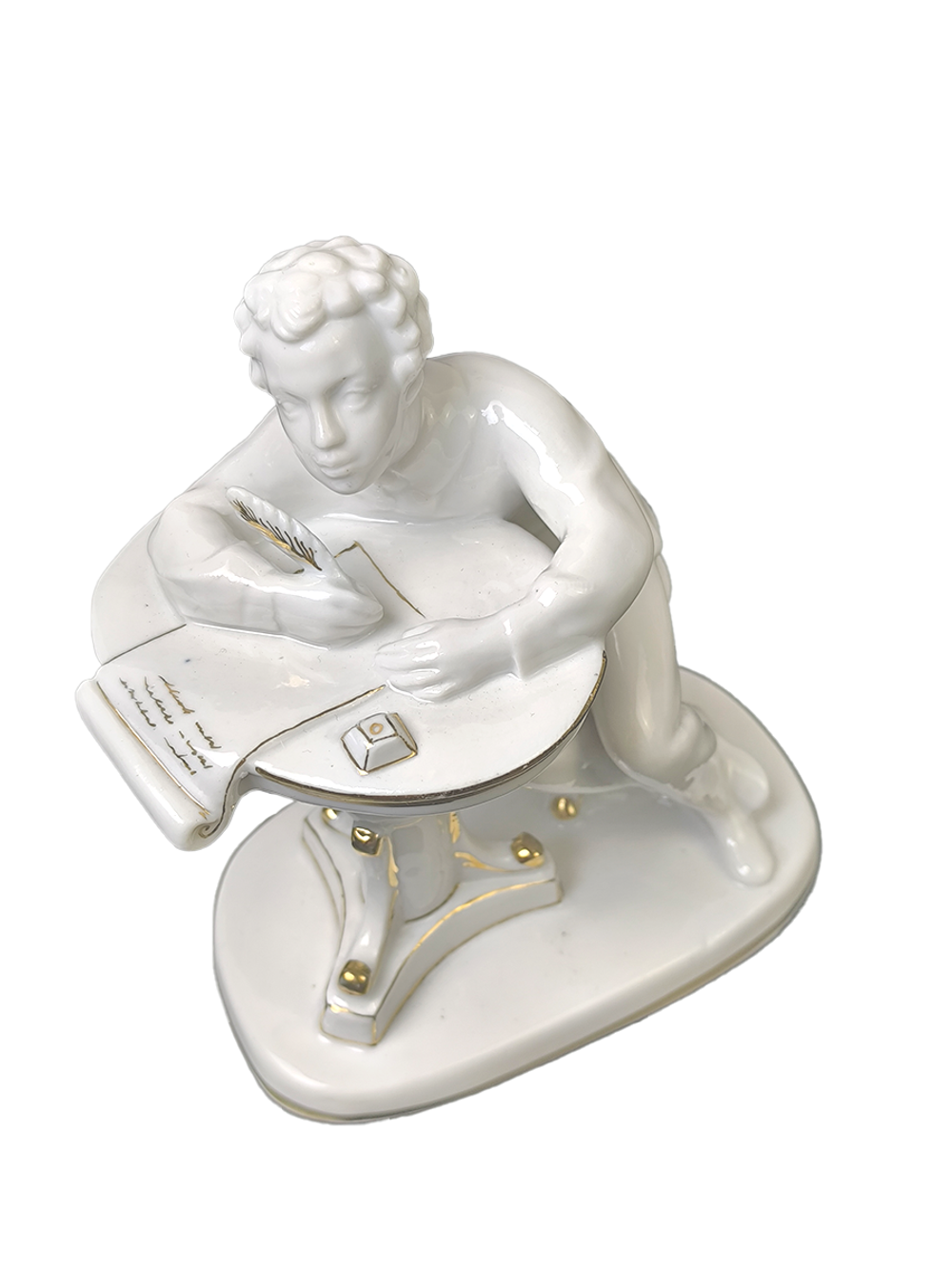 Фарфоровая статуэтка "Юный Пушкин", ЛФЗ, 1960 - 1970 гг.