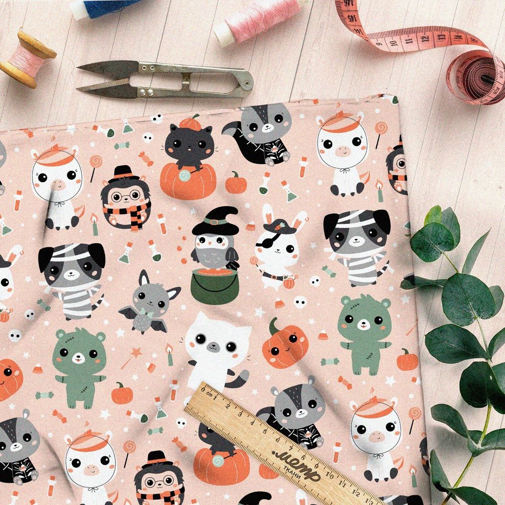 Ткань сатин детские страшилки