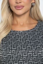 Блуза Греческие мотивы (черно-серая) Б11292 LT Collection