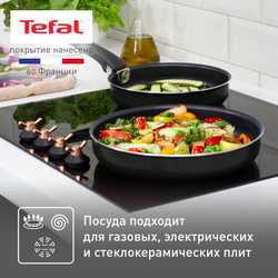 Набор посуды Tefal Ingenio Black 8 предметов 24/28/26/16/ см. 04238850