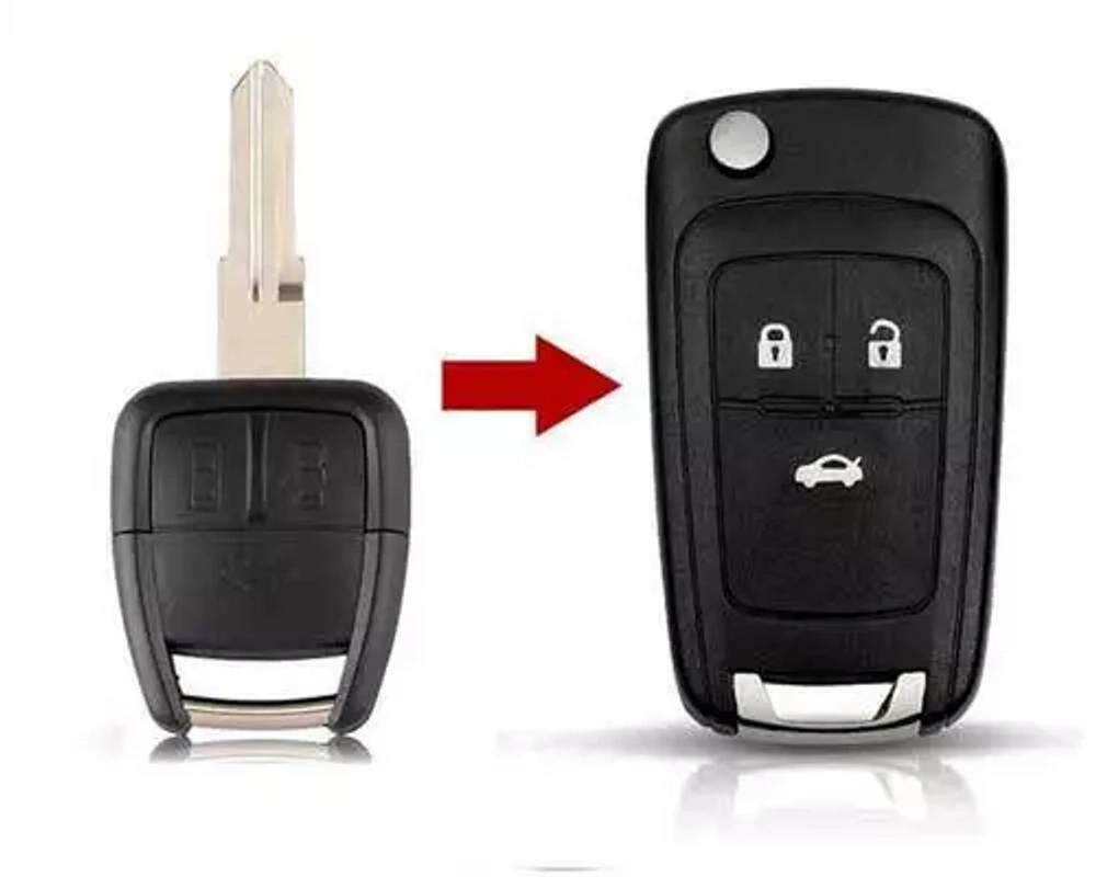 Переделаем ваш ключ Chevrolet в выкидной корпус. Или сделаем новый выкидной ключ для удобства.