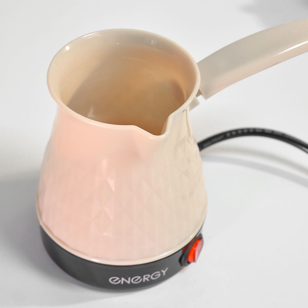 Турка электрическая 0,3л 600Вт Energy EN-293, бежевая