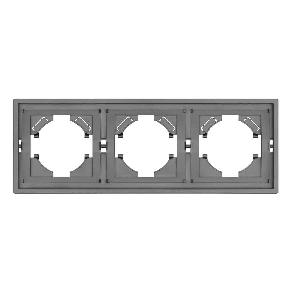Рамка пластиковая FRM-TENDO-PL-3-GR (Arlight, Графитовый) 053845