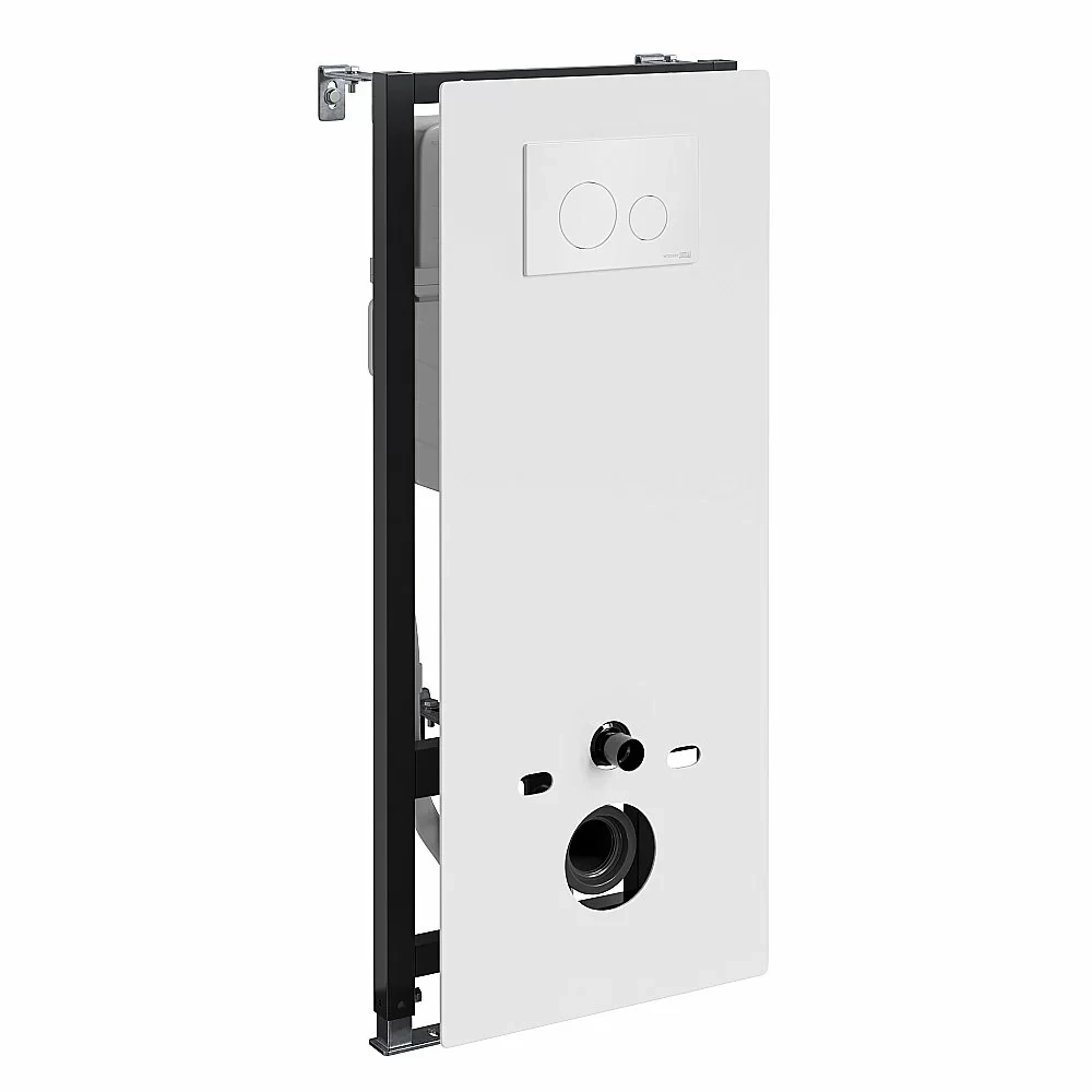 Инсталляция для унитаза WasserKraft Abens 20TLT.010.ME.WH.WH02 белая панель/кнопка белая глянцевая