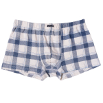 Мужские хлопковые трусы-боксеры (Размер: XL) (Цвет: синий)