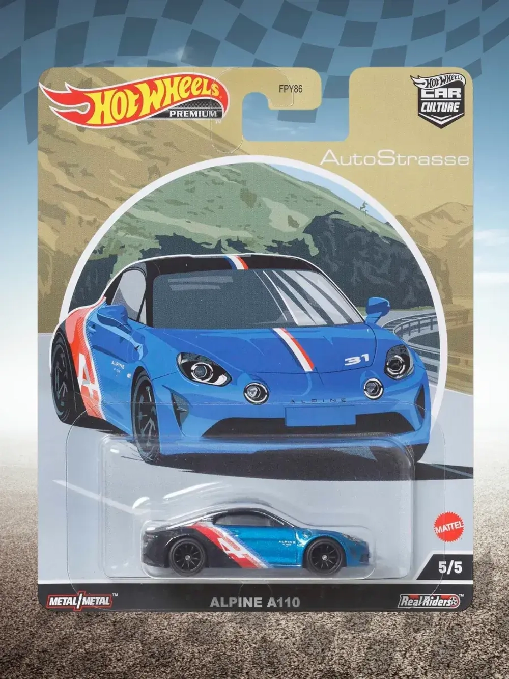 Машинка Хот Вилс Премиум Alpine A110 FPY86 HCK17