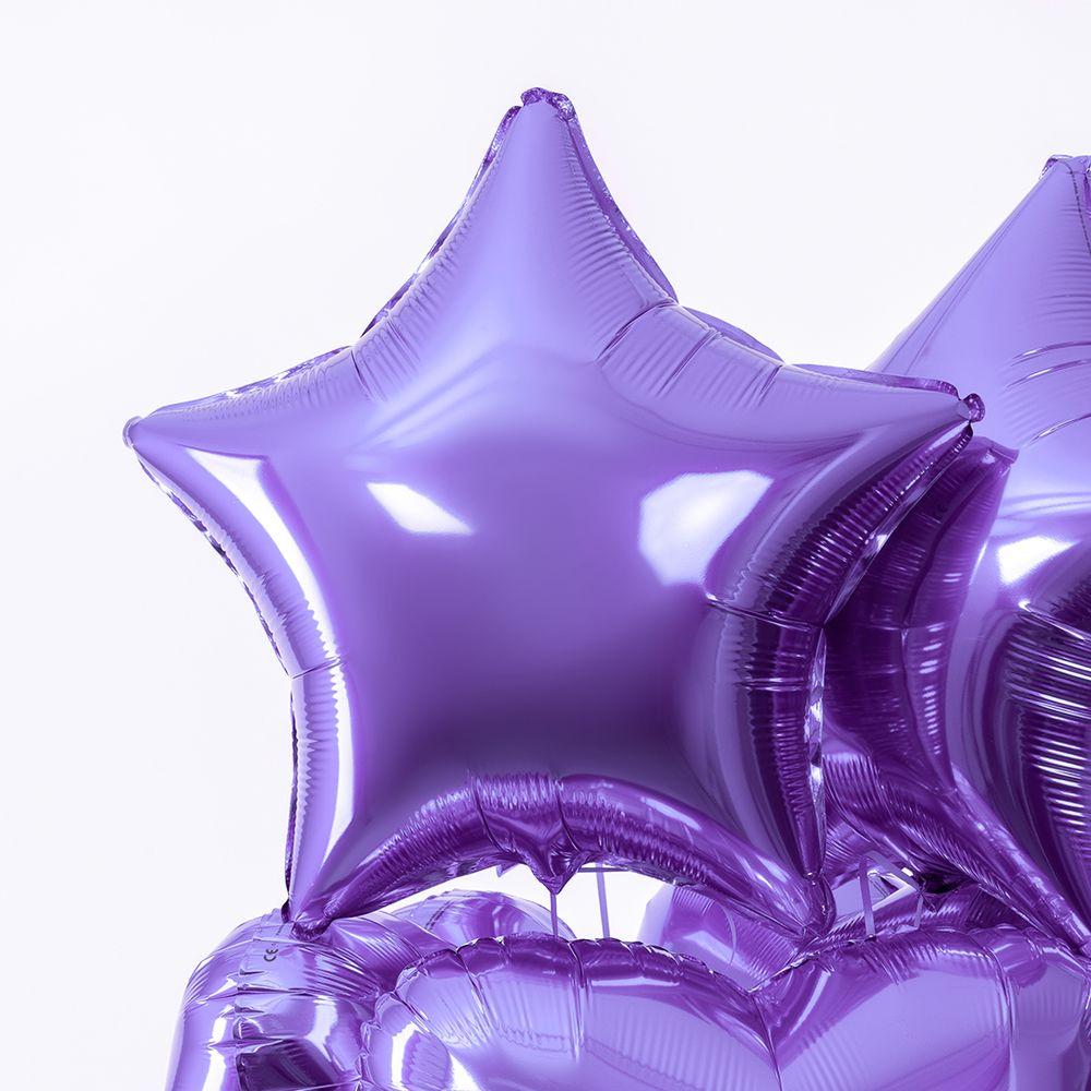 F Шар Звезда 18''/46 см, Сиреневый (БГ-15)  Изображение2