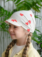 Косынка трикотажная (Сердечки на молочном) ГАВАЙИ