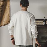 Футболка мужская с длинными рукавами осенняя модная, хлопковая в горном стиле