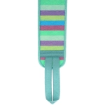 Мочалка для тела жёсткая «Premium - Lantika», цвет мятный, 9*77см (ZIP пакет)